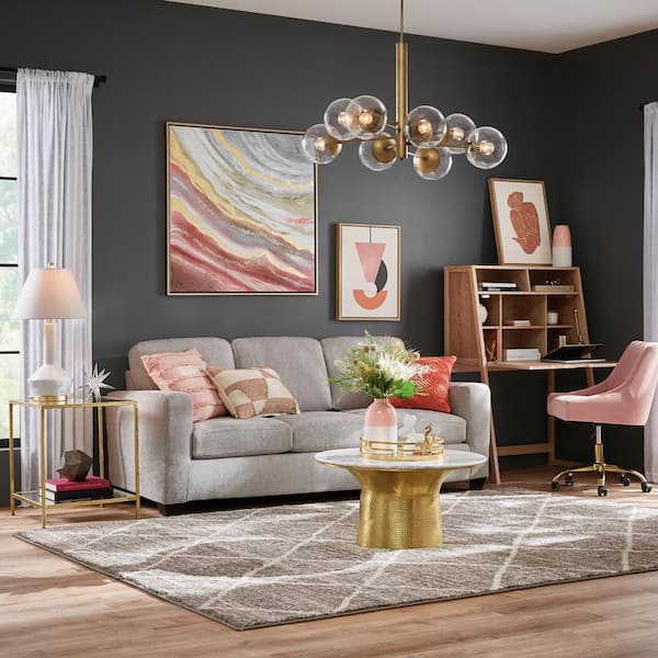 Belgian RP Winter White Solid Sheer Rod Pocket Curtain, 50 in. W x 96 in. L (Set of 2)