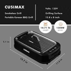 110sq. in.Black Smokless Indoor Grill