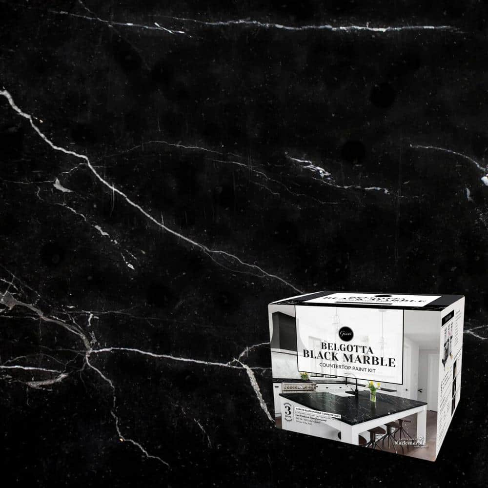 Giani Belgotta Black Marble Countertop Paint Kit