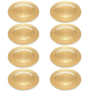 Gold Melamine Plastic Charger (8- Pack)