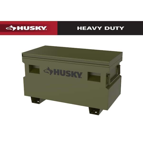 48 in. W x 24 in. D x 27.6 in. H Matte Army Green Steel Jobsite Box