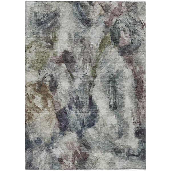 Addison Rugs Chantille Machine Washable Indoor/Outdoor Abstract ACN2204 Gray 3 ft. x 5 ft. Area Rug
