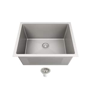 24 in. x 18 in. x 12 in. Stainless Steel Undermount Laundry/Utility Sink