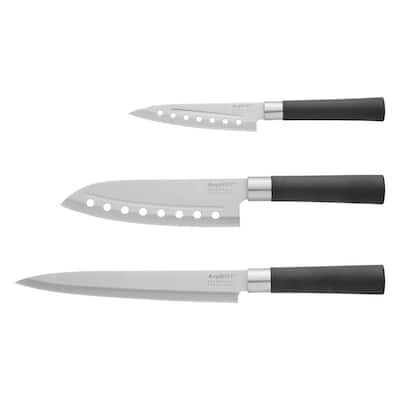 BergHOFF Leo 6-Piece Gray Stainless Steel Knife Set with Block 3950173 -  The Home Depot