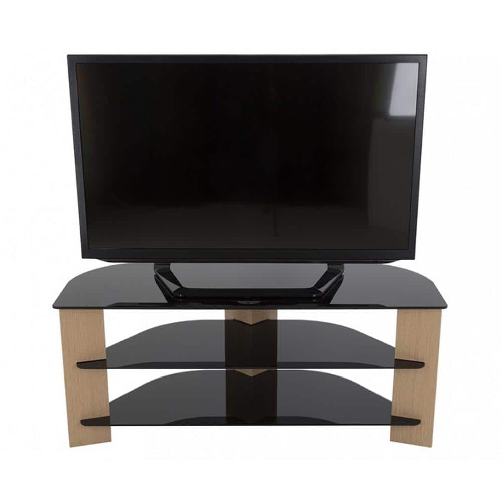 AVF Varano TV Stand with Glass Shelves Black Brown