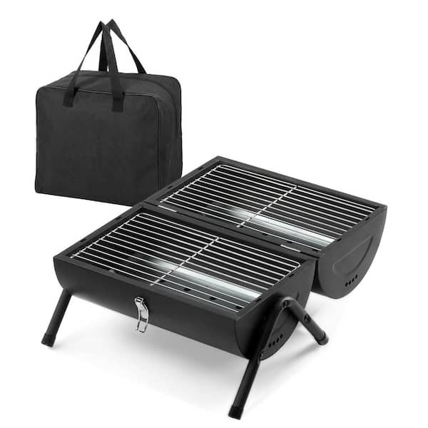 GrillTime Tailgater GT Griglia Portatile A Carbone + Piastra – Ideale Per Campeggio E Tailgating, Colore Blu
