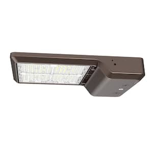 400-Watt Equivalent Integrated LED Bronze Area Light TYPE 5 Adjustable Lumens and CCT 7-Pin Receptacle with Shorting Cap