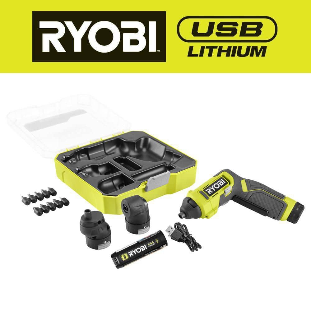 RYOBI USB Lithium Multi-Head Screwdriver Kit