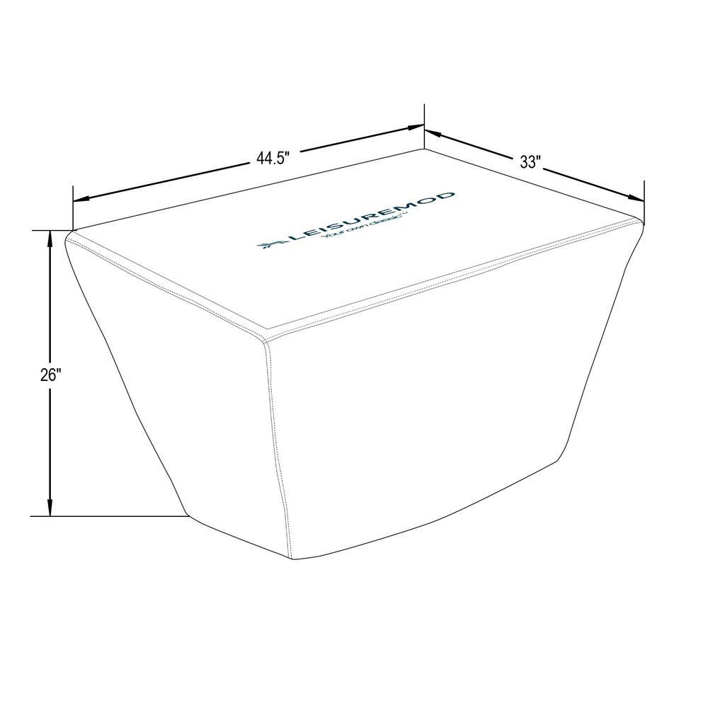 Chelsea Heavy Duty Waterproof Rectangle Fire Pit Table Cover
