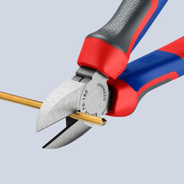 KNIPEX 7-1/4 in. Diagonal Cutters with Comfort Grip Handles 70 02