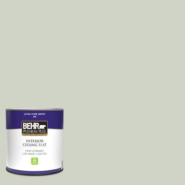 1 qt. #N390-2 Flora Ceiling Flat Interior Paint