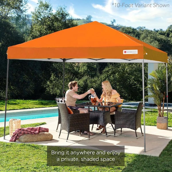 Best Choice Products 12 ft. x 12 ft. Orange Easy Setup Pop