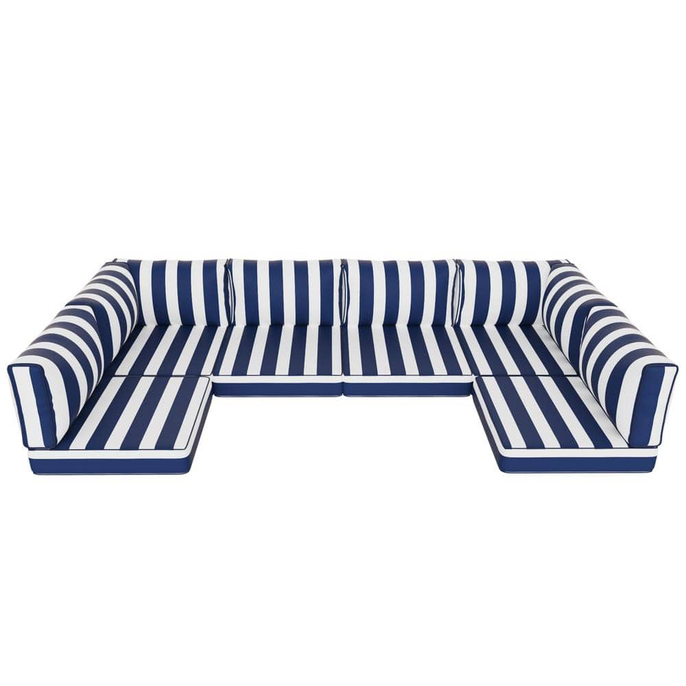 Outdoor Replacement Cushions, 14-Piece Couch Cushions Patio Sofa Cushions for Patio 6 Seat Sectional Cushion price history on PriceWatchPro