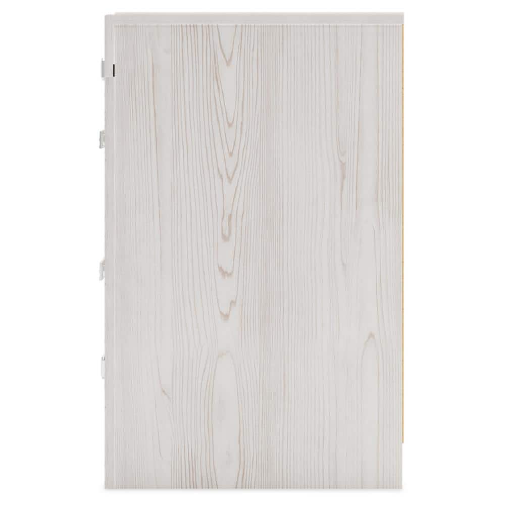 White Transitional 2-Drawer Nightstand with Chrome Accents