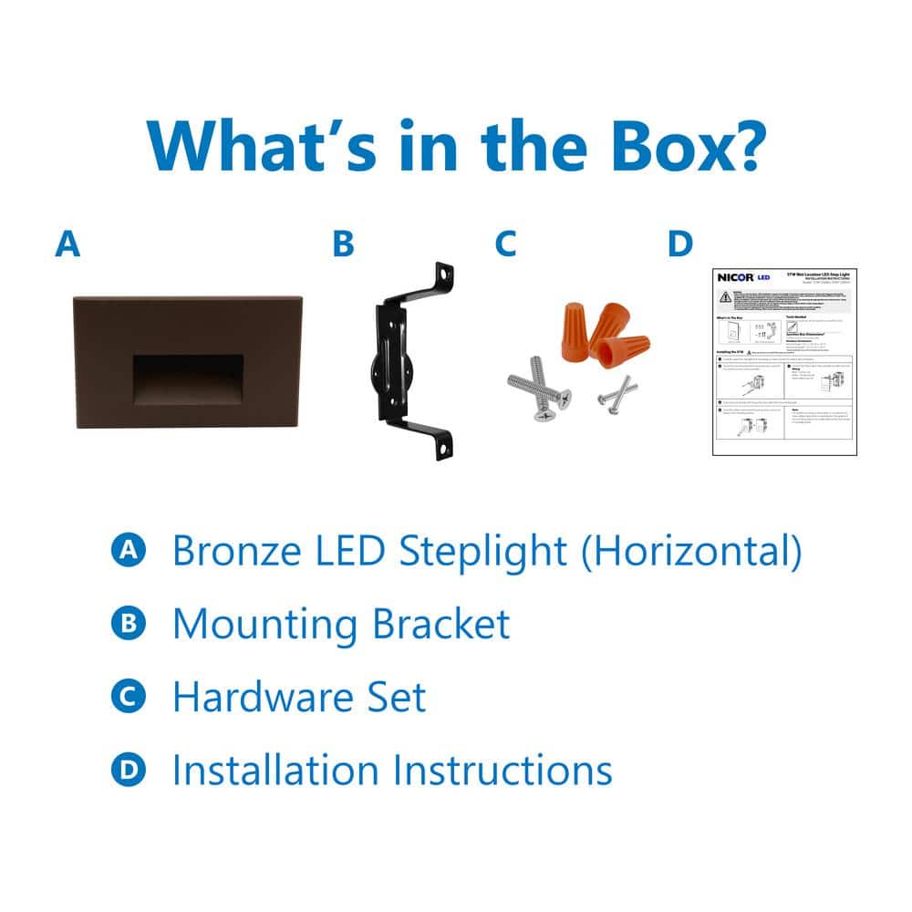 Bronze Matte LED Pathway Step Light
