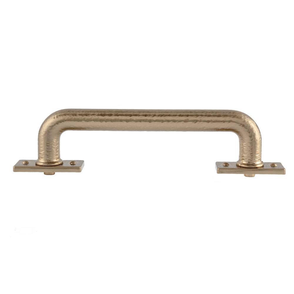 Molly 6-Inch Satin Brass Cylindrical Bar Pull with Mounting Hardware
