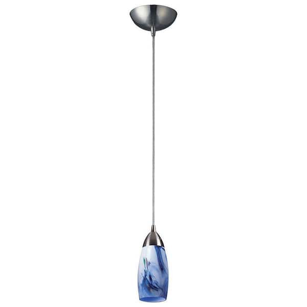 Titan Lighting Milan 1-Light Satin Nickel Ceiling Pendant