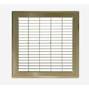 10 in. Wide x 10 in High Rectangular Floor Return Air Grille of Steel for Duct Opening 10 in. W x 10 in H