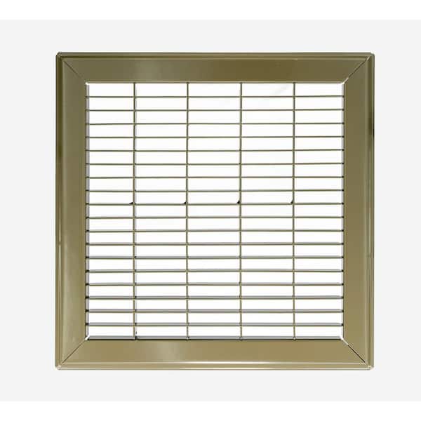 Venti Air 12 in. Wide x 12 in High Rectangular Floor Return Air Grille of Steel for Duct Opening 12 in. W x 12 in H