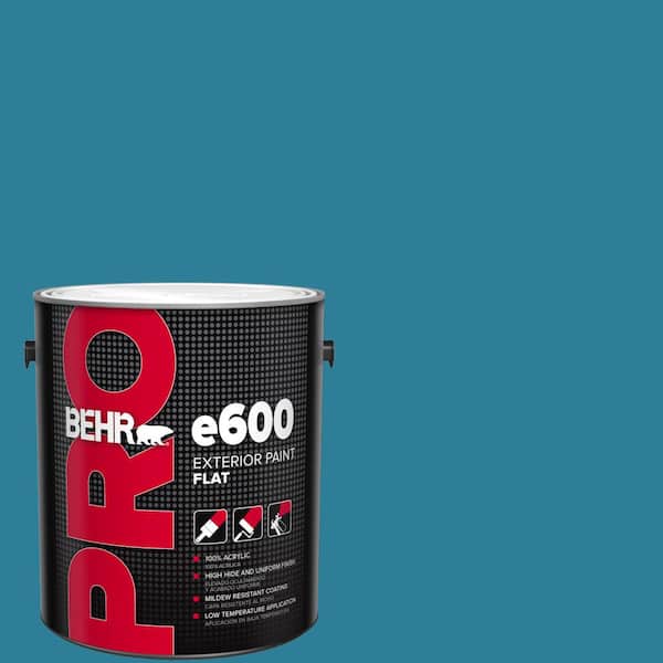 1 gal. #M480-6 Valley of Glaciers Flat Exterior Paint