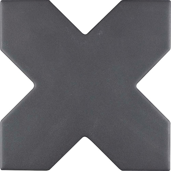 Apollo Tile Siena Gray 5.35 in. x 5.35 in. Matte Ceramic Cross-Shaped Wall and Floor Tile (5.37 sq. ft./case) (27-pack)