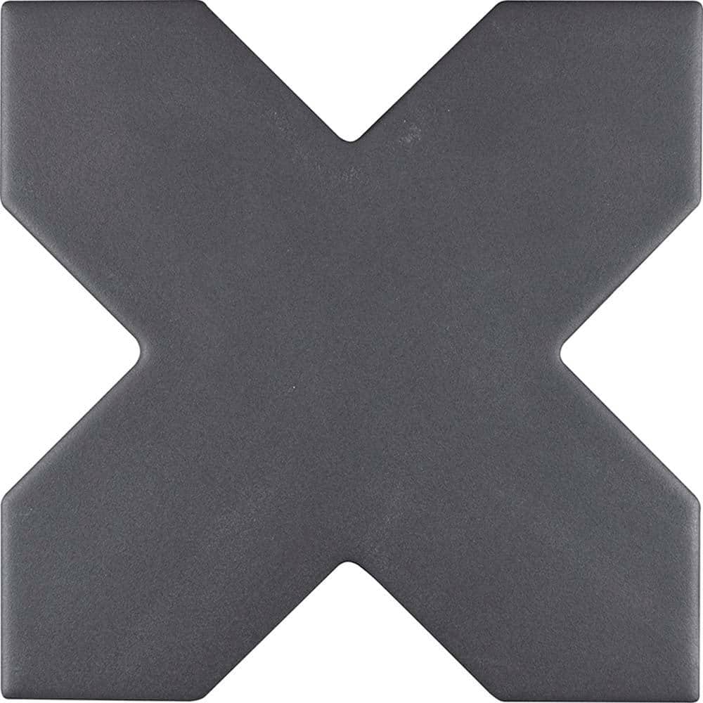 Siena Gray 5.35 in. x 5.35 in. Matte Ceramic Cross-Shaped Wall and Floor Tile (5.37 sq. ft./case) (27-pack) price history on PriceWatchPro
