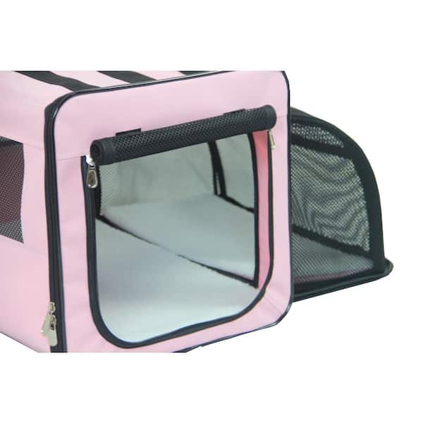 Pink dog hotsell kennel medium