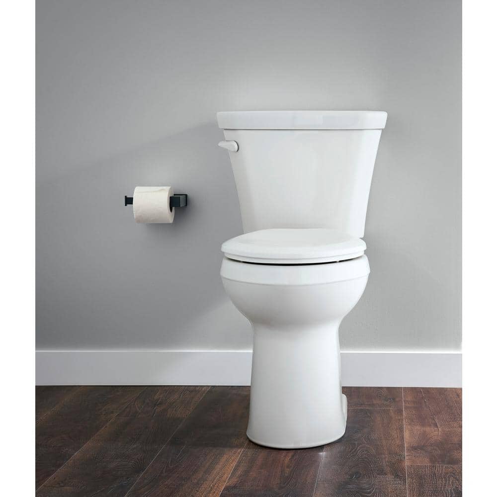 White High Efficiency Two Piece Elongated Toilet