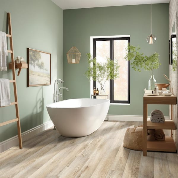 Oakwood Terrace Oak 6 MIL x 6 in. W x 48 in. L Waterproof Click Lock Luxury Vinyl Plank Flooring (21.95 sqft/case)