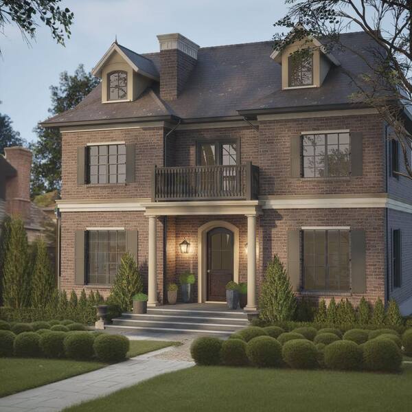 Ekena Millwork 7/8 in. x 43 in. x 3-1/2 in. Polyurethane Bedford