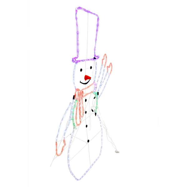 Fraser Hill Farm 5-Ft. Prelit LED Christmas Snowman with