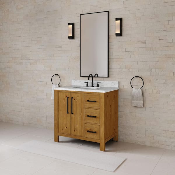 キャバノン　ナディア Dino 36 in. Single Sink Freestanding Sierra Oak Bath Vanity with