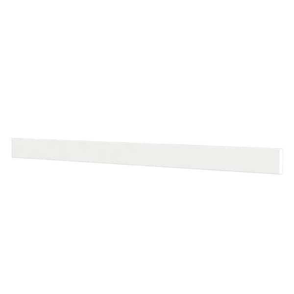 48 in. W Quartz Vanity Backsplash in White