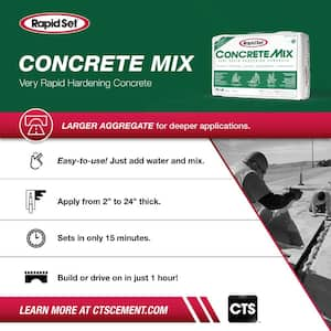 60 lbs. High-Performance, Rapid-Hardening Concrete Mix