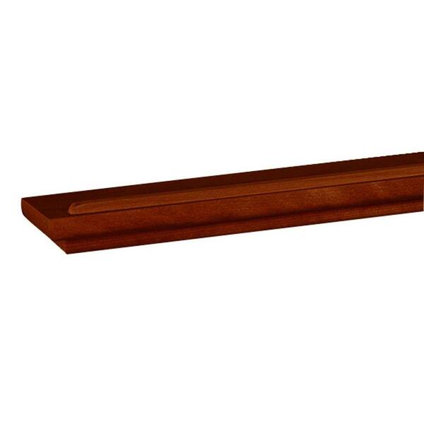 null 36 in. W x 2.5 in. D x 1.5 in. H Floating Chocolate Display Ledge Decorative Shelf