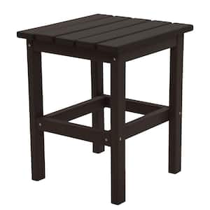 Icon Black Square Plastic Outdoor Side Table