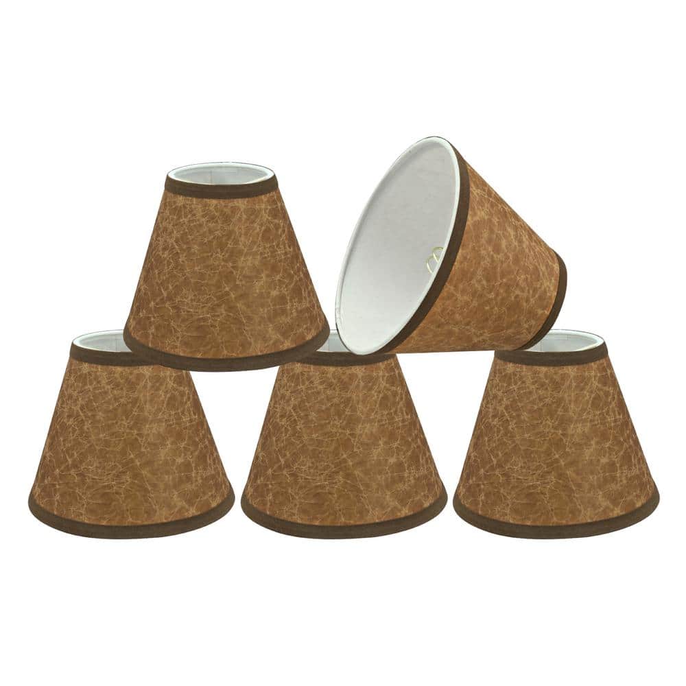 6 in. x 5 in. Dark Brown Hardback Empire Lamp Shade (5-Pack) price history on PriceWatchPro