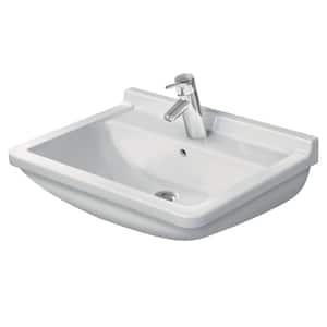 Starck 3 23.63 in. Rectangular Bathroom Sink in White