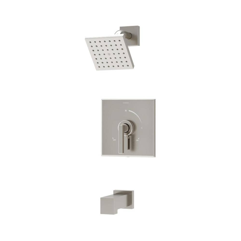 Symmons Duro HydroMersion Tub and Shower Faucet Trim Kit Wall Mounted ...