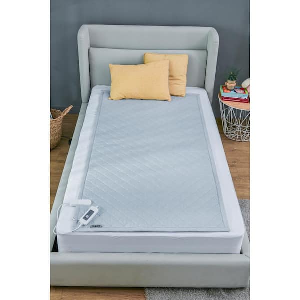 Unbranded . 5 Inches Twin Aero Silver Polyester Heated Mattress Topper