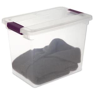 27 Qt. ClearView Latch Box Storage Bin Container, (12-Pack) 17631706