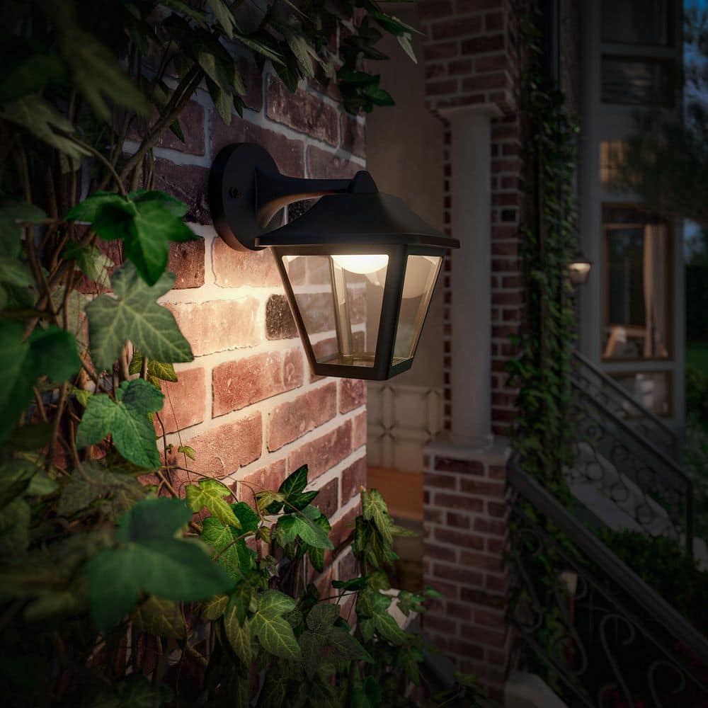 Philips Coach Outdoor Black Large Square Hardwired Wall Light