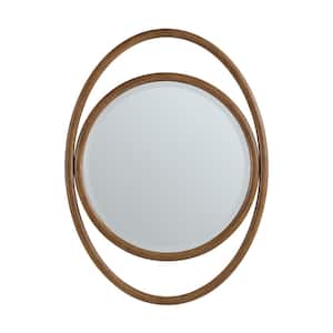 Esca 28.0 in. W x 38.0 in. H Framed Wall Bathroom Vanity Mirror in Mid-Century Walnut
