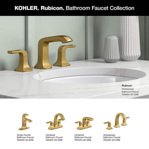 KOHLER Setra 8 in. Widespread Double Handle Bathroom Faucet in