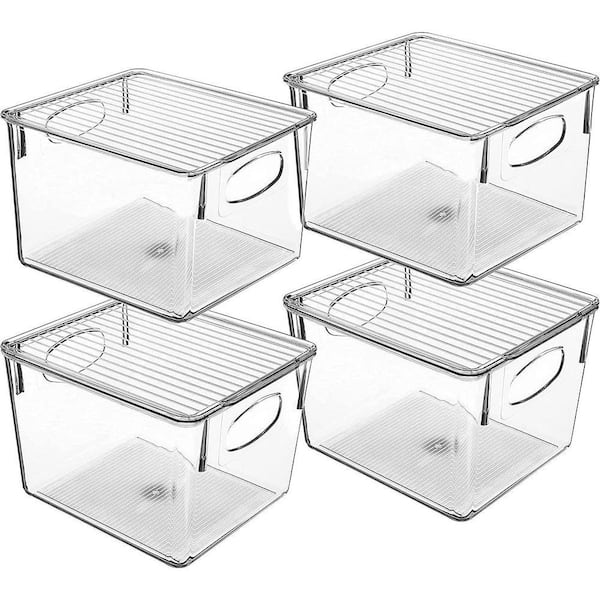 Plastic Food Storage Container with Lids (4-Pack)