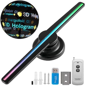 3D Holographic Fan 16.5 In. with 224 Led Beads Holographic Projector Fan 450 x 224 Resolution LED Wi-Fi Control