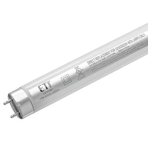 4 ft. 32-Watt Equivalent Linear T8 Direct Replacement LED Tube Light Bulb 4000K Bright White 2200 Lumens (25-Pack)