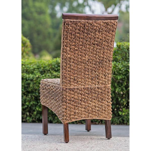 INTERNATIONAL CARAVAN INC Bunga Hyacinth Weave Dining Chair with
