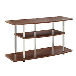 Designs2Go 42 in. Cherry Particle Board TV Stand 42 in. with Cable Management