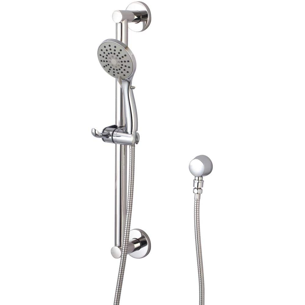 OLYMPIA 3-Spray Wall Mount Handheld Shower Head 1.75 GPM with Grab